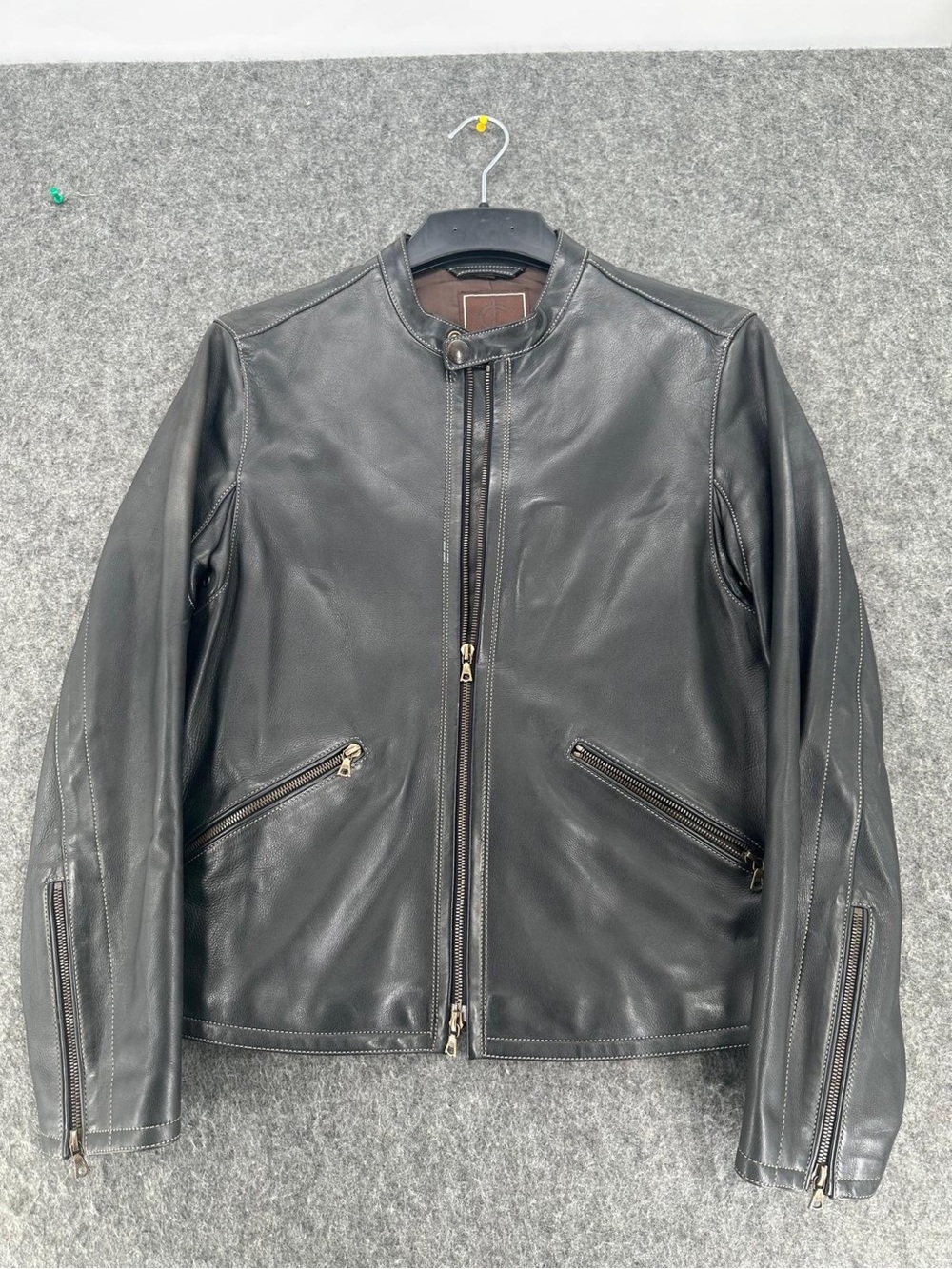 Coach Black Leather Jacket Women's Small Moto Biker 100% Leather